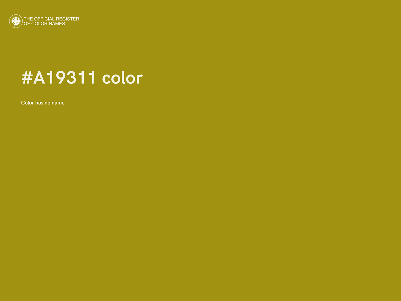 #A19311 color image