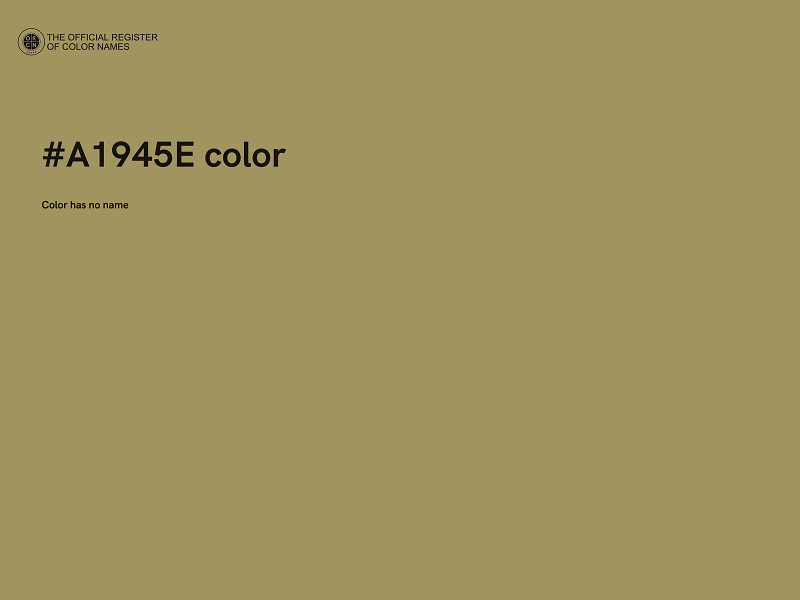 #A1945E color image