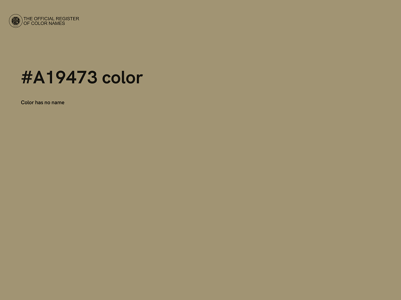 #A19473 color image