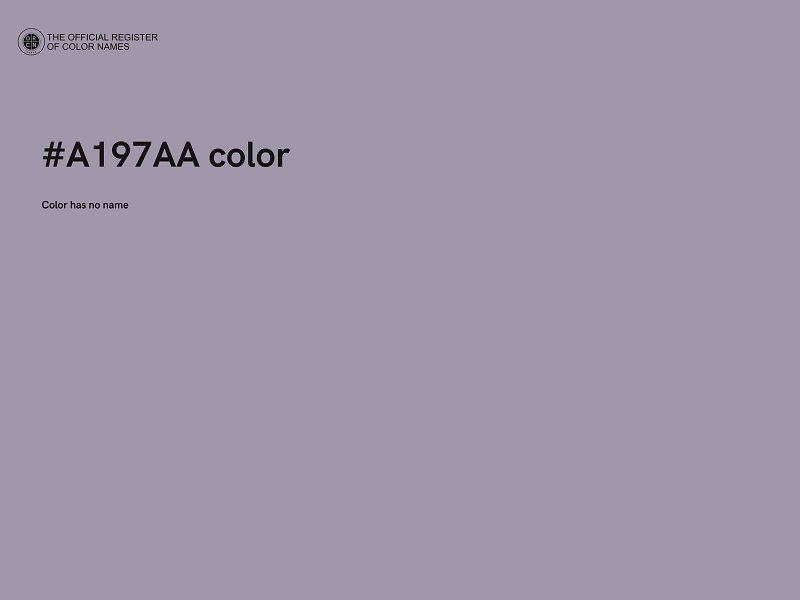 #A197AA color image