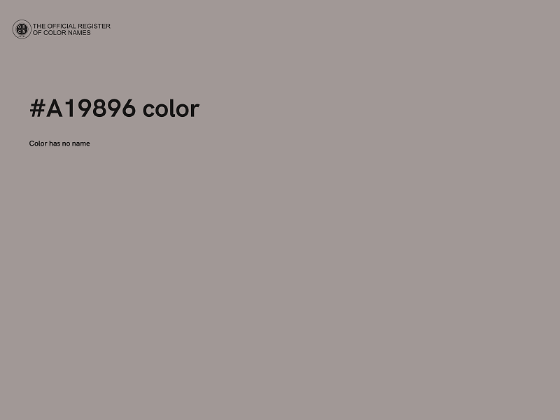 #A19896 color image