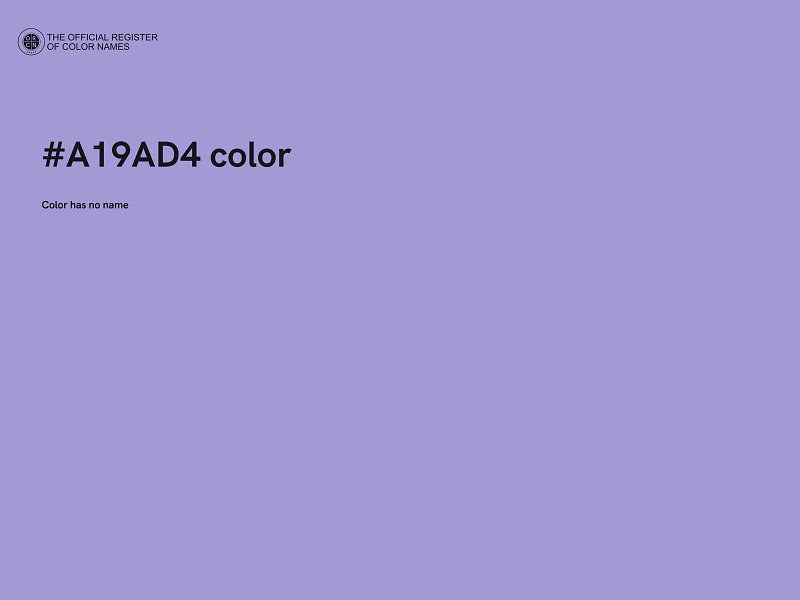 #A19AD4 color image