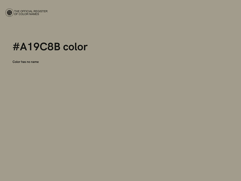 #A19C8B color image