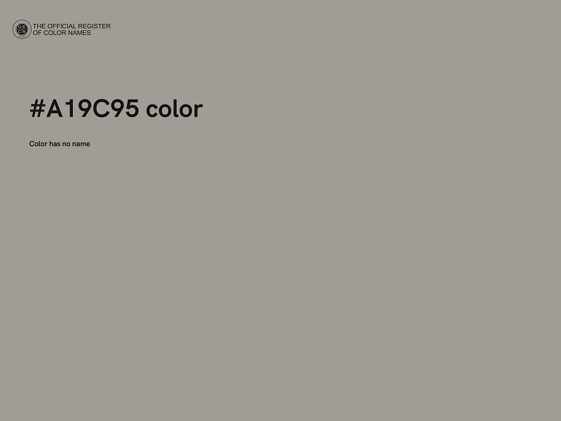 #A19C95 color image