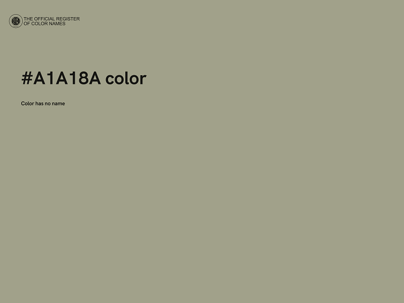 #A1A18A color image