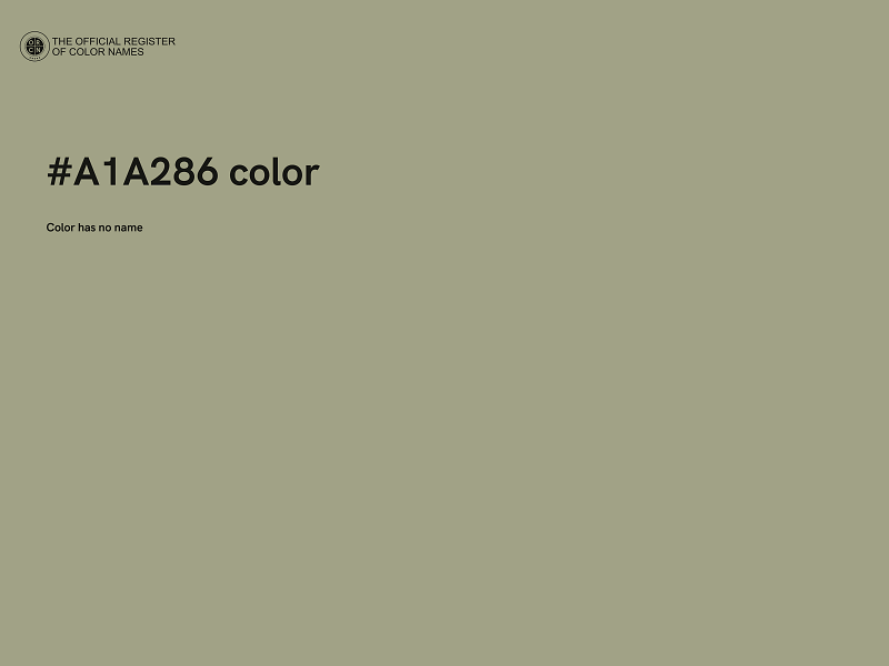 #A1A286 color image