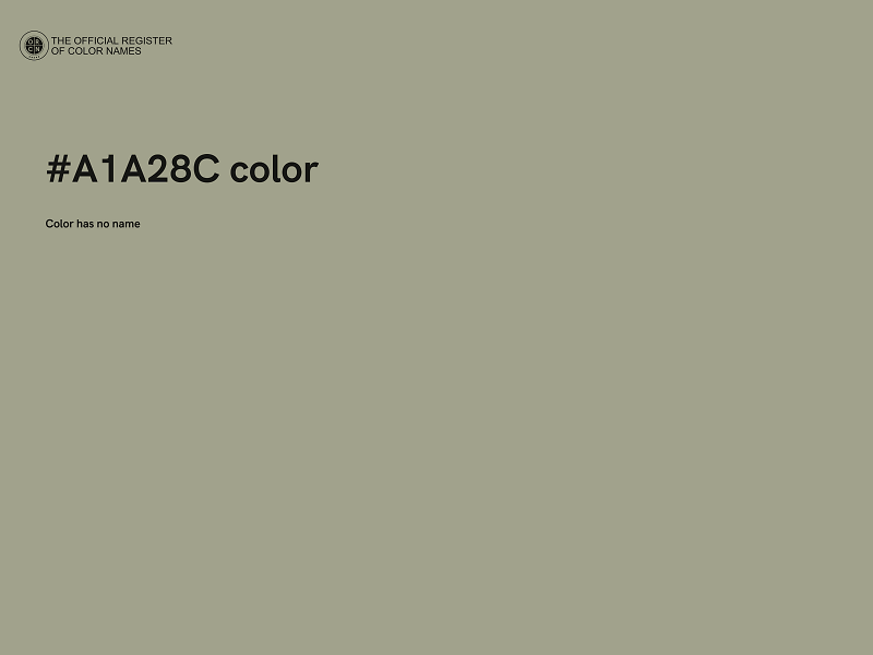 #A1A28C color image