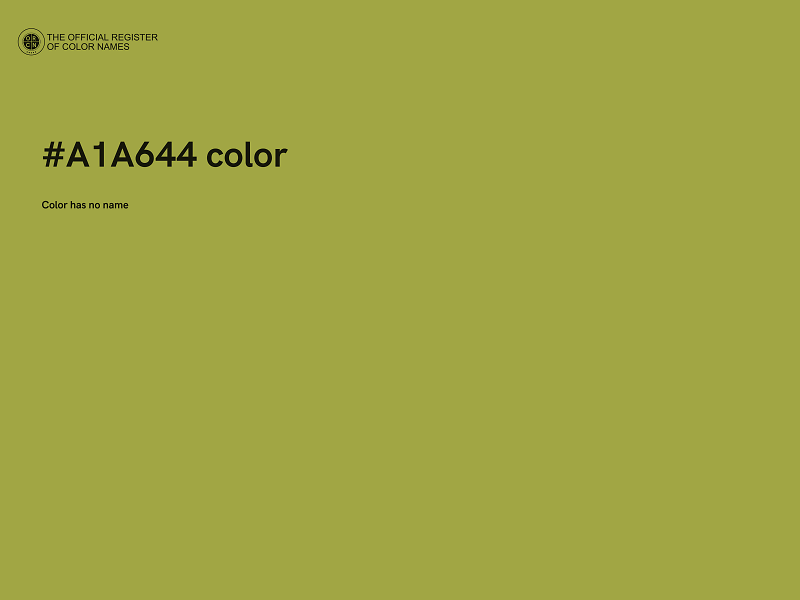 #A1A644 color image