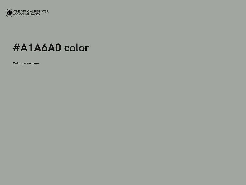 #A1A6A0 color image