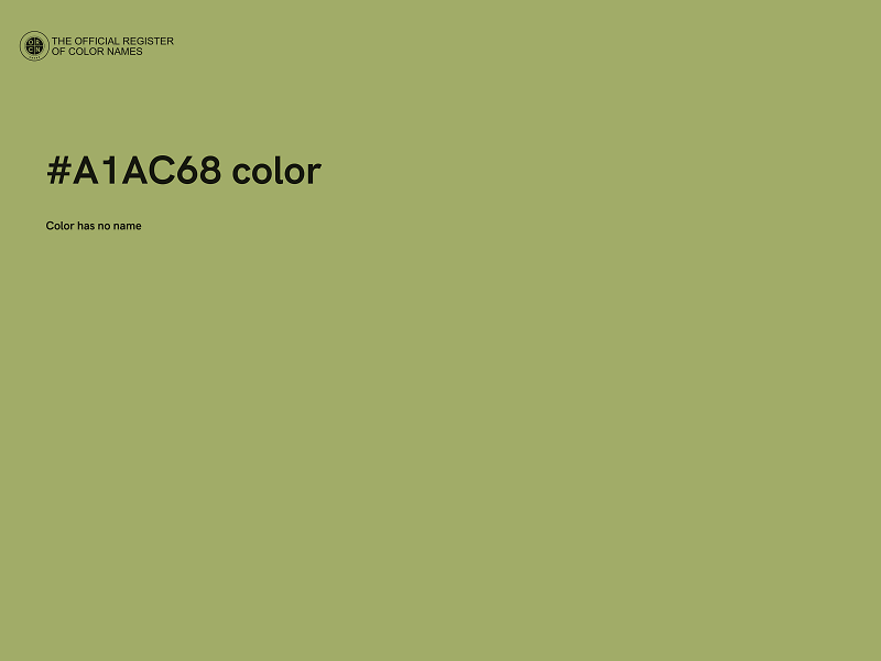 #A1AC68 color image