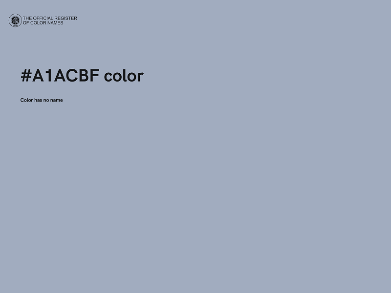 #A1ACBF color image