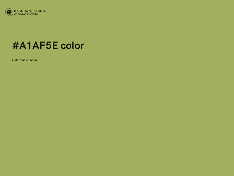 #A1AF5E color image