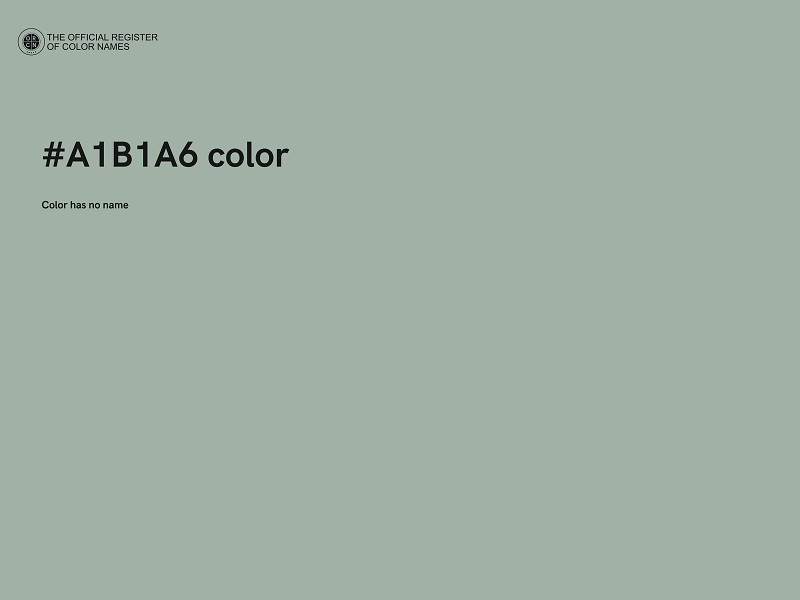 #A1B1A6 color image