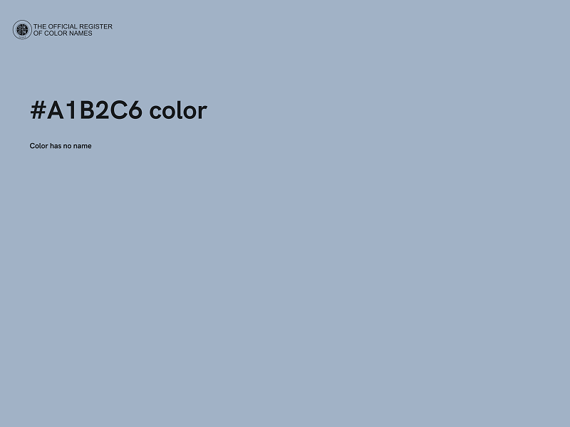 #A1B2C6 color image