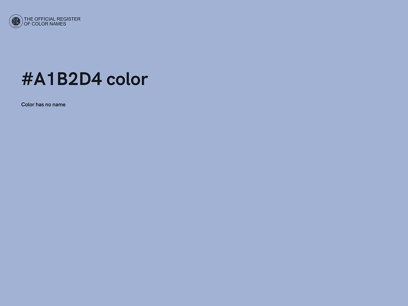 #A1B2D4 color image