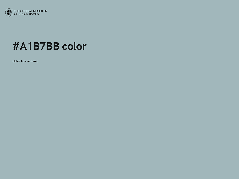 #A1B7BB color image