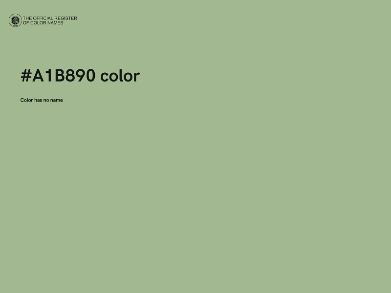 #A1B890 color image