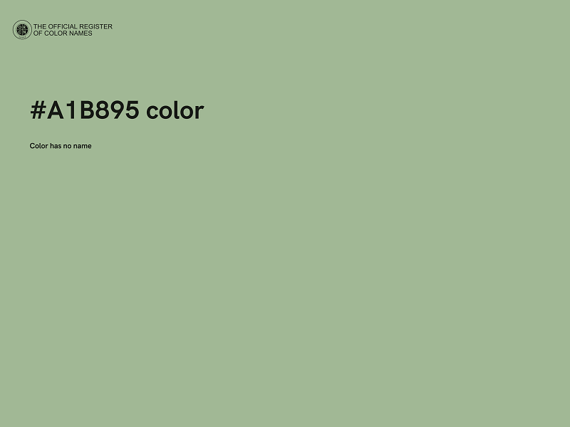 #A1B895 color image