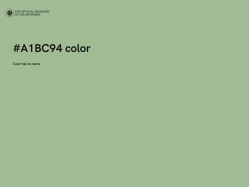 #A1BC94 color image