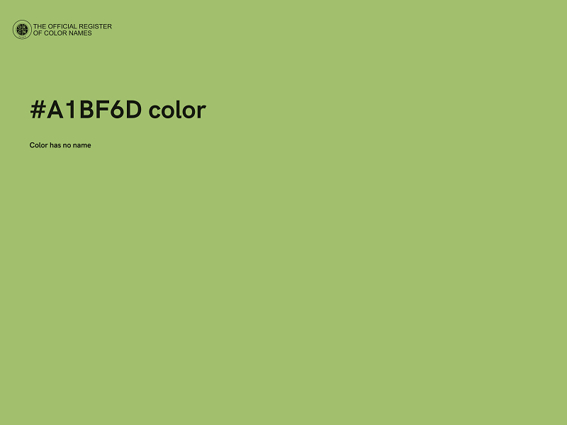 #A1BF6D color image