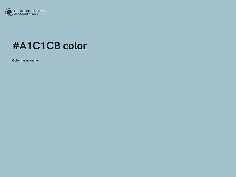 #A1C1CB color image