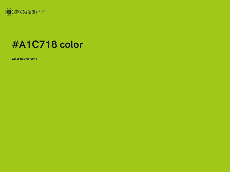 #A1C718 color image