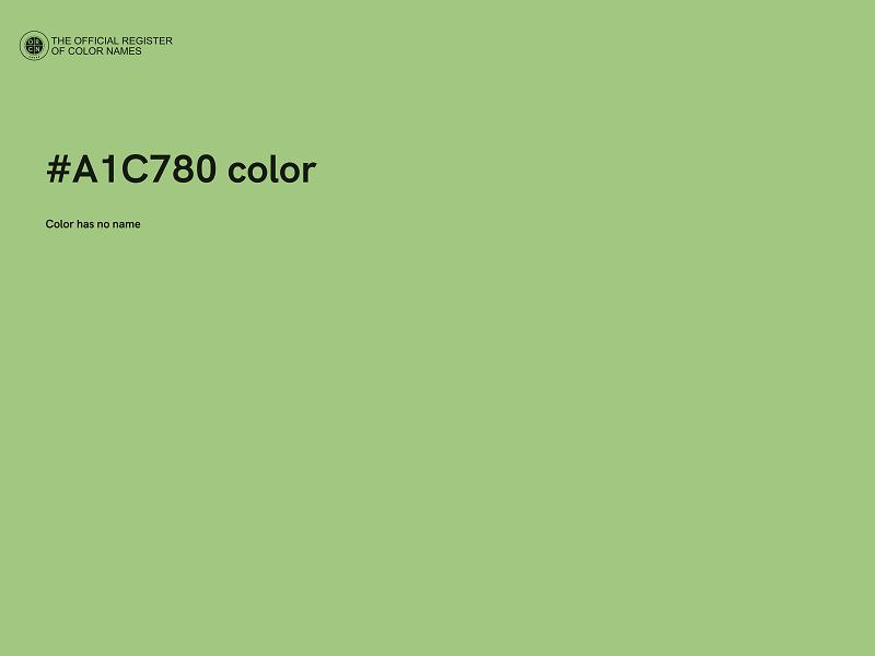 #A1C780 color image