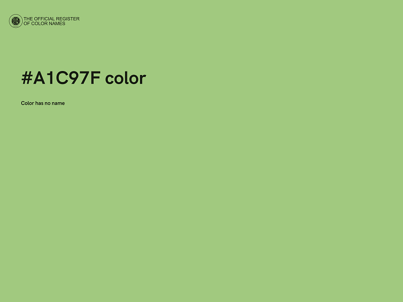 #A1C97F color image