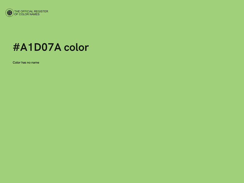 #A1D07A color image