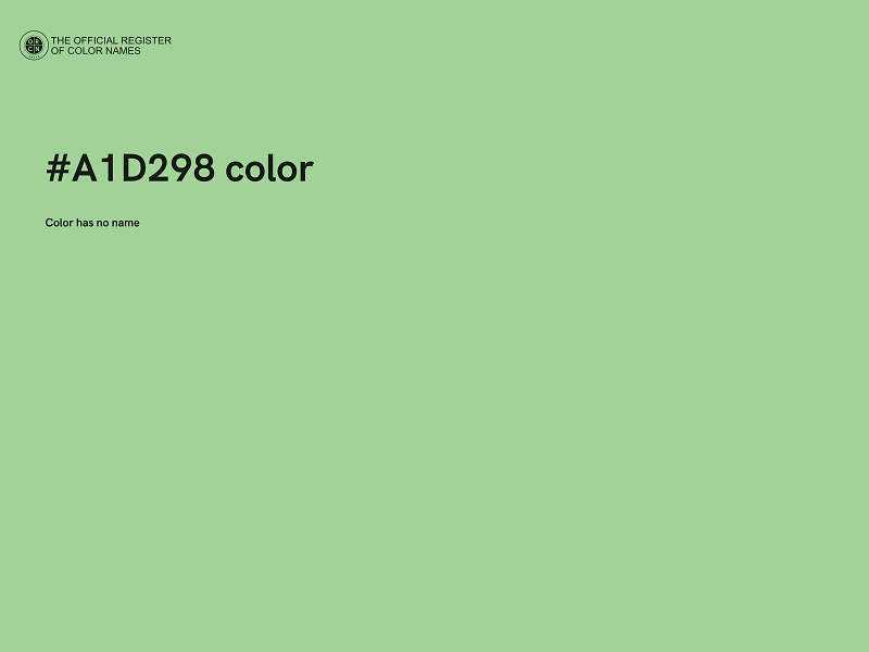 #A1D298 color image