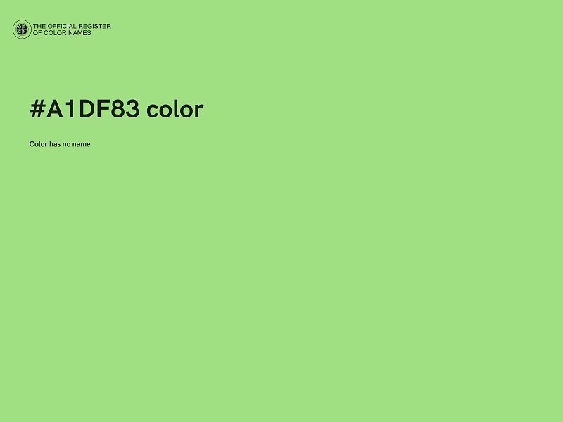 #A1DF83 color image