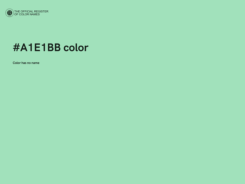 #A1E1BB color image