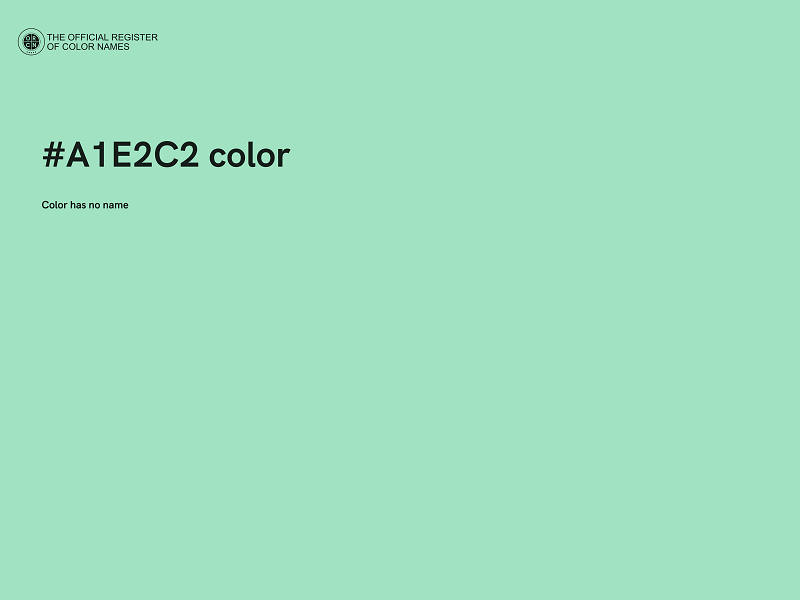 #A1E2C2 color image