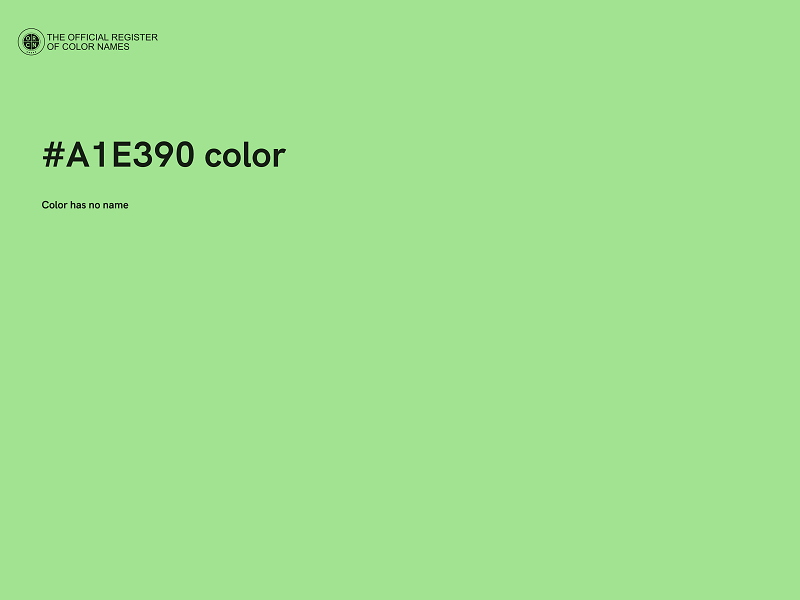 #A1E390 color image