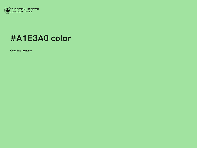 #A1E3A0 color image