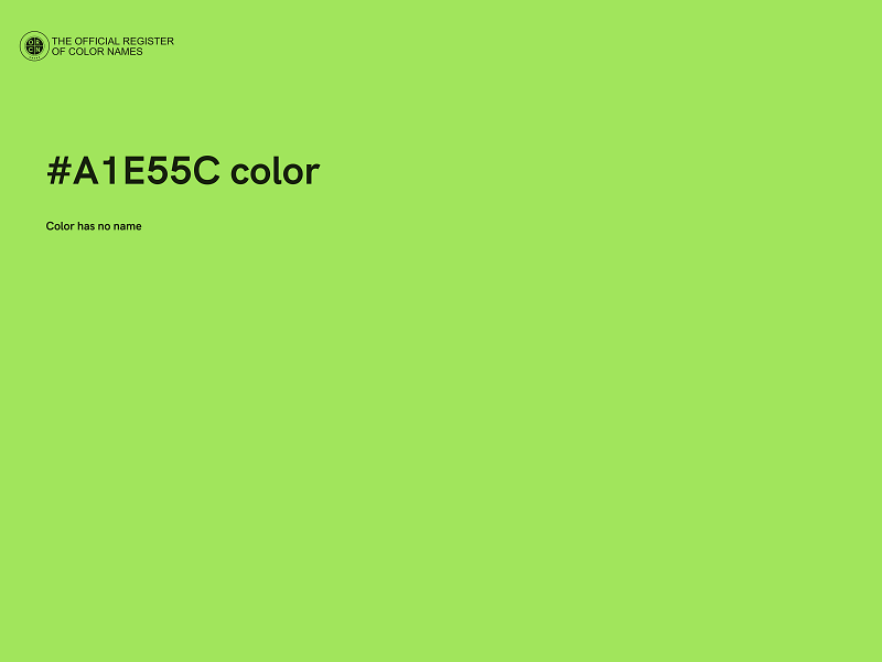 #A1E55C color image