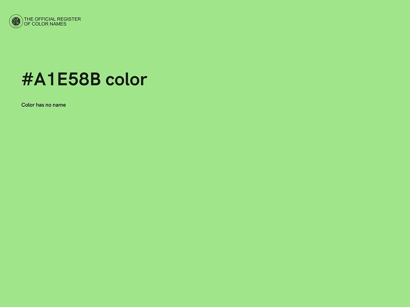 #A1E58B color image