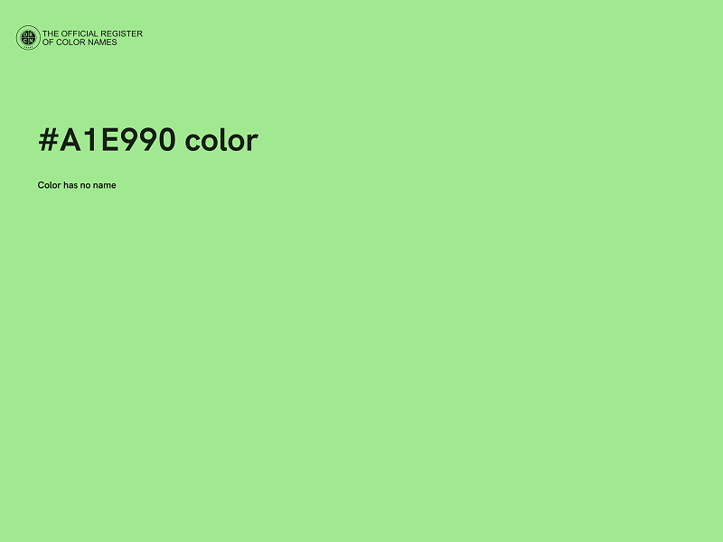 #A1E990 color image