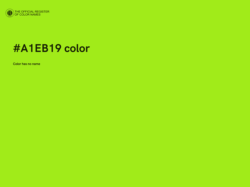 #A1EB19 color image