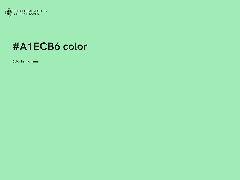 #A1ECB6 color image