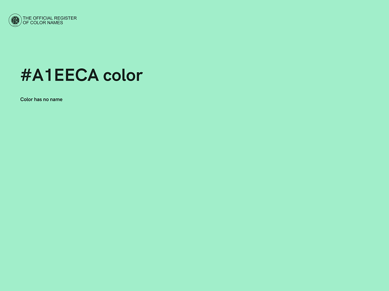 #A1EECA color image