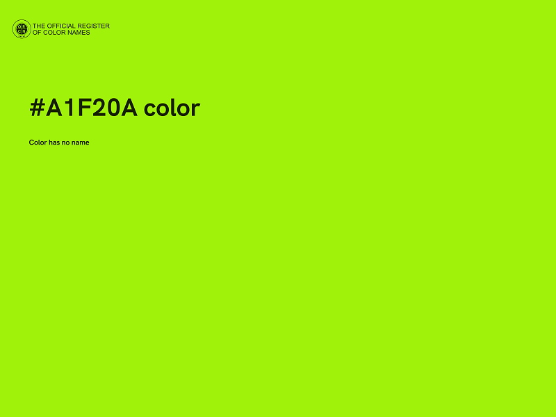 #A1F20A color image