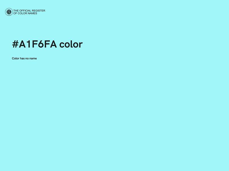 #A1F6FA color image