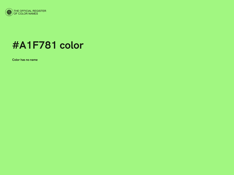 #A1F781 color image