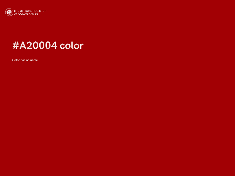 #A20004 color image