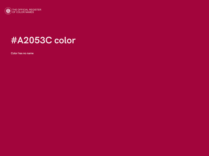 #A2053C color image