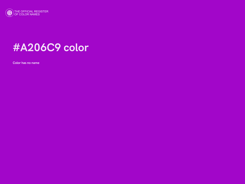 #A206C9 color image