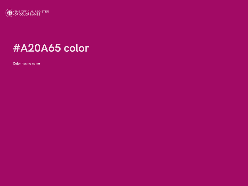 #A20A65 color image