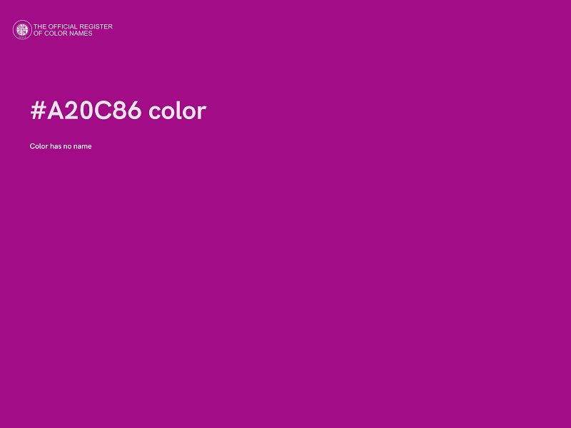 #A20C86 color image