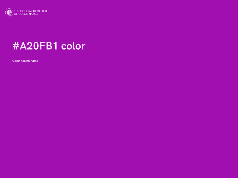 #A20FB1 color image